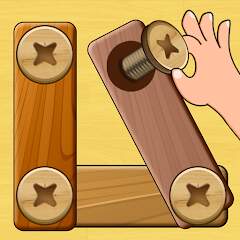 Wood Nuts & Bolts Puzzle v6.0 [MOD, Unlimited Coins]